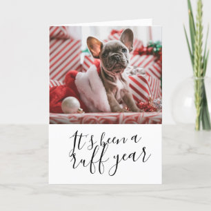 It's Been a Ruff Year Dog Personalised Christmas Holiday Card