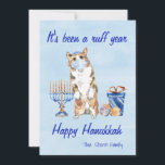 It's Been a Ruff Year Hanukkah  Quarantine 2020 Holiday Card<br><div class="desc">This design may be personalised in the area provided by changing the photo and/or text. Or it can be customised by choosing the click to customise further option and delete or change the colour of the background, add text, change the text colour or style, or delete the text for an...</div>
