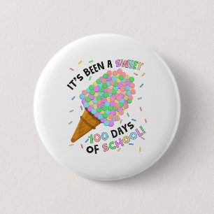 Its Been A Sweet 100 Days Of School Ice Cream 100t 6 Cm Round Badge