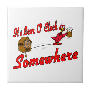 It's Beer O Clock Somewhere Tile