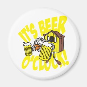 It's beer o'clock magnet