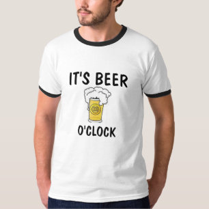 IT'S BEER O'CLOCK MENS GREY T-SHIRT