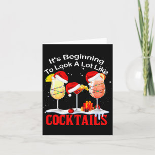 It's Beginning To Look A Lot Like Tail Gles Christ Card