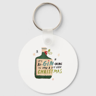 It's Beginning To Look A Lot Like Tails Funny Chri Key Ring