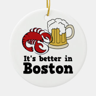 It's Better in Boston ormanent Ceramic Tree Decoration