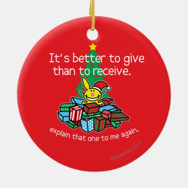 It's Better To Give Ceramic Tree Decoration (Back)