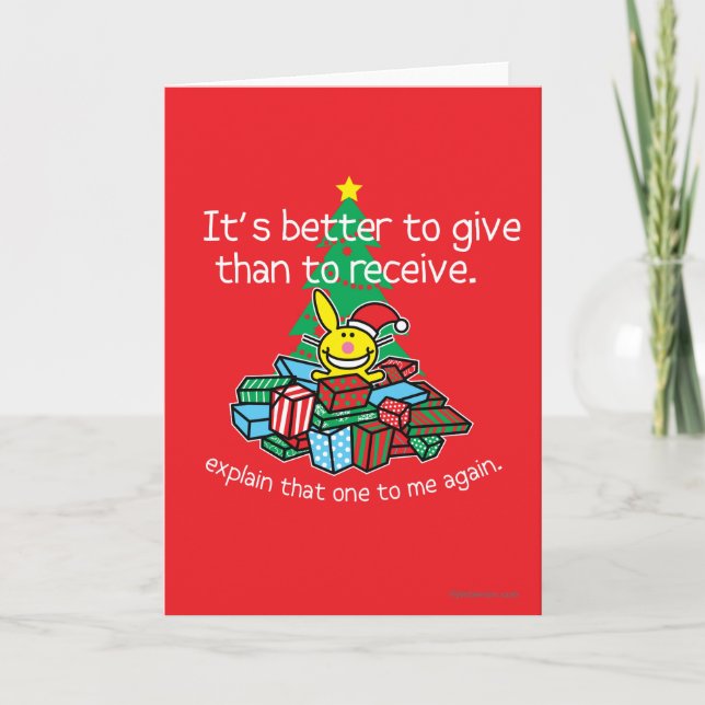 It's Better To Give Holiday Card (Front)