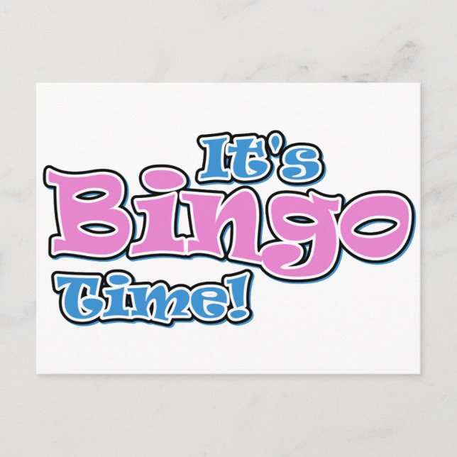 It's Bingo TIme Postcard (Front)