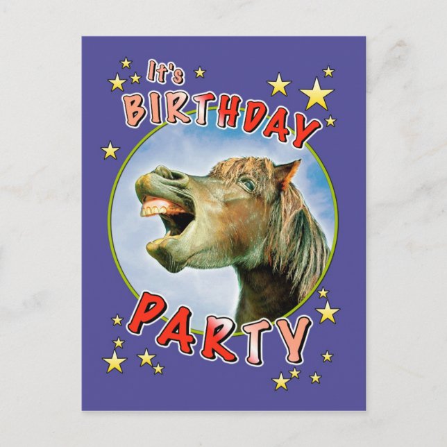 It's Birthday Party Invitation Postcard (Front)