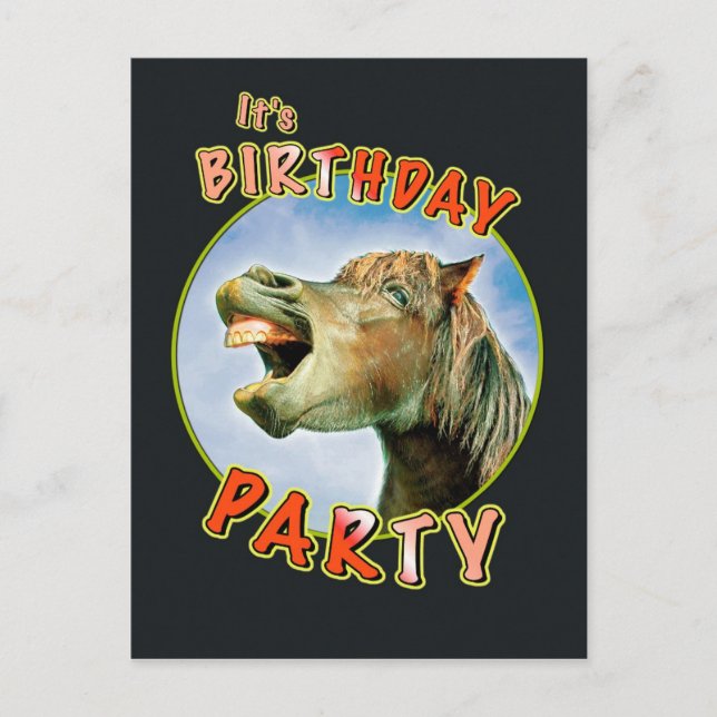 It's Birthday Party Invitation Postcard (Front)
