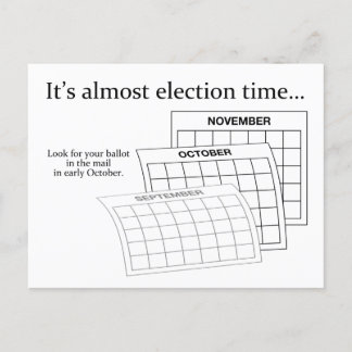 It's California general election time — Single Postcard
