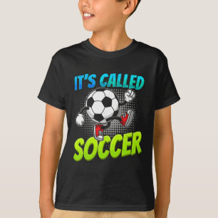 It's Called Soccer Funny Cartoon Ll Graffiti Style T-Shirt
