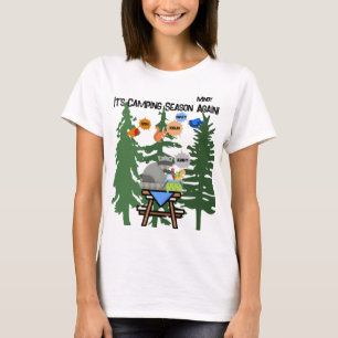 "It's Camping Season Again!" Customisable Women's T-Shirt