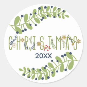 It's Christmas Add Date Holiday Stickers