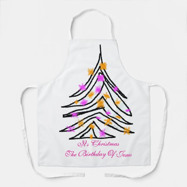 It's Christmas Birthday Of Jesus Apron (Front)