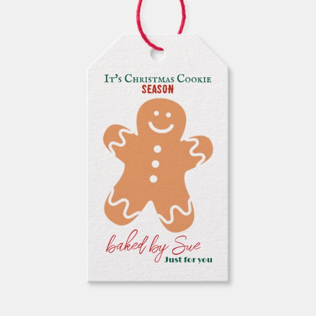 It's Christmas Cookie Season Customised Gift Tags (Front)