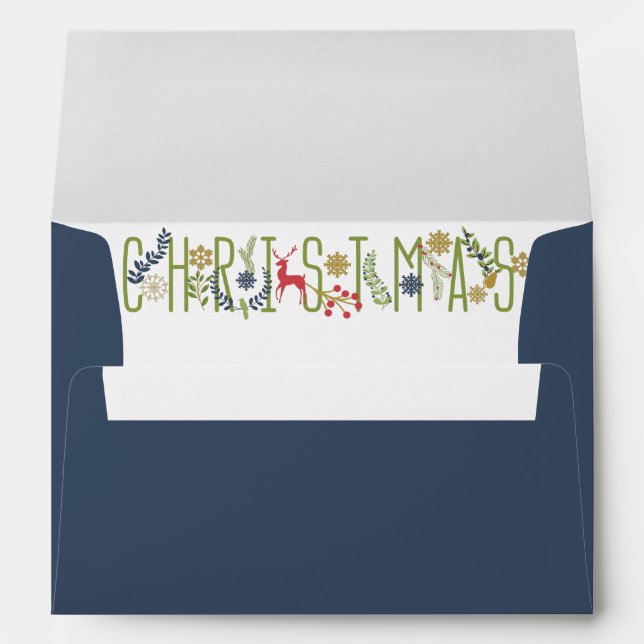 It's Christmas Holiday Envelope (Back (Bottom))