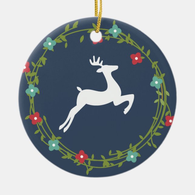 It's Christmas Holiday Personalised Ornament (Front)