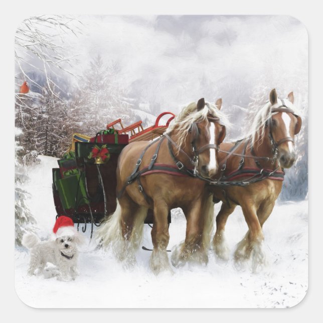 It's Christmas Square Sticker (Front)