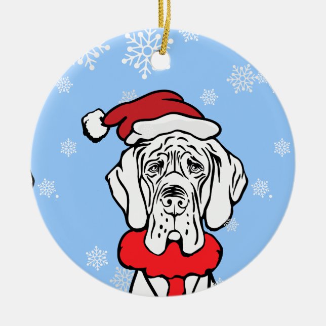 It's Christmas Time Ceramic Tree Decoration (Front)