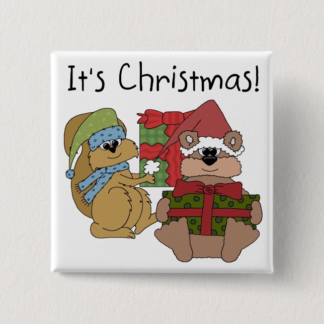 It's Christmas Tshirts and Gifts 15 Cm Square Badge (Front)