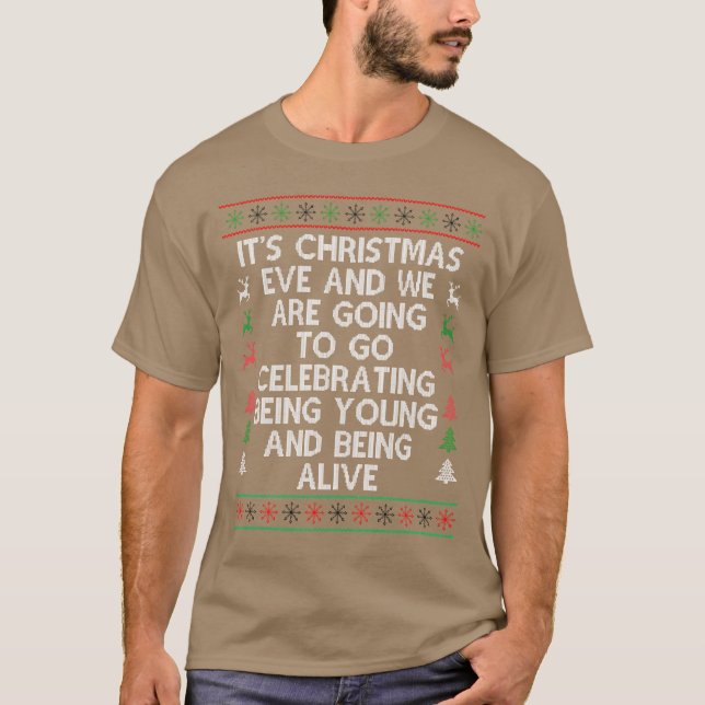 Its Christmas Ugly Christmas Sweater theme gift (Front)