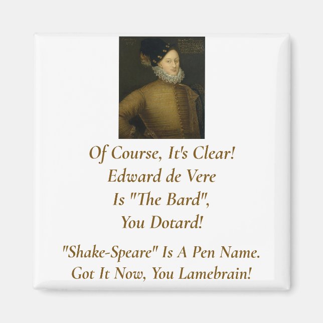 It's Clear, It's de Vere  Magnet (Front)