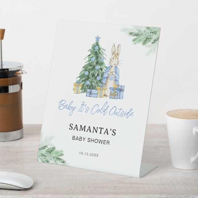 It's Cold Outside Baby Shower Sign (In SItu)