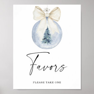 It's cold outside bow Favours Poster