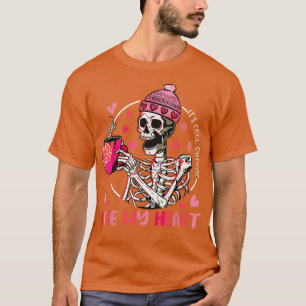 It's Cold Outside Like My Heart Coffee Love Valent T-Shirt