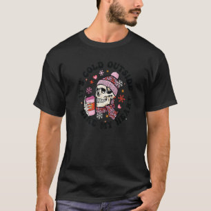 It's Cold Outside Like My Heart Leopard Skull Vale T-Shirt