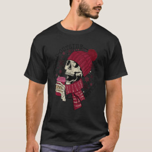 It's Cold Outside Like My Heart Skeleton Coffee T-Shirt
