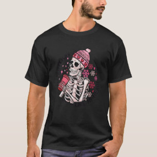 It's Cold Outside Like My Heart Skeleton Skull Cof T-Shirt