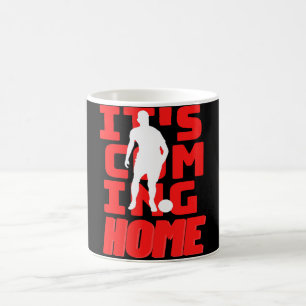 It's Coming Home Footballer Silhouette Coffee Mug