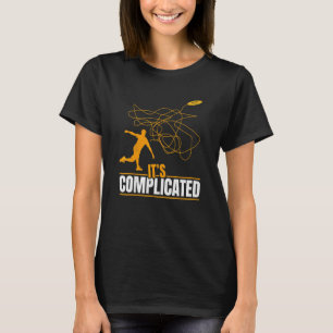 It's Complicated Ultimate Frisbee Golfer Golfing D T-Shirt
