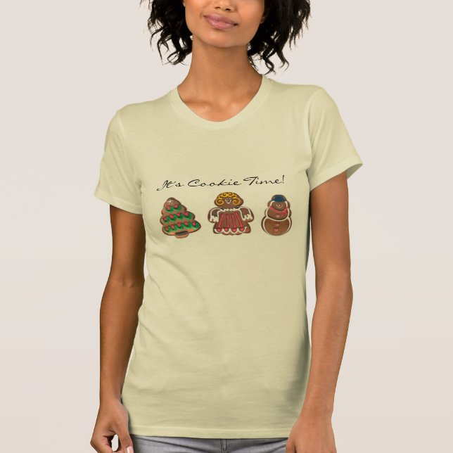 It's Cookie Time Gingerbread Shirt Organic (Front)
