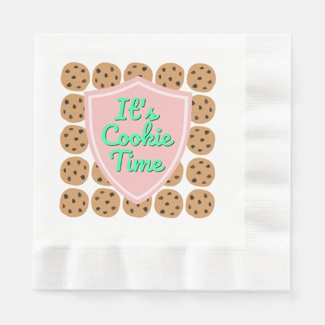 It's cookie time Troop Beverly Hills Napkin (Front)