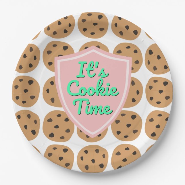 It's cookie time Troop Beverly Hills Paper Plate (Front)