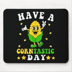 It's Corn Have A Corntastic Day Funny Corn Pun Kid Mouse Mat