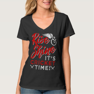 It's Crickets Timee For Men Women  Crickett Player T-Shirt
