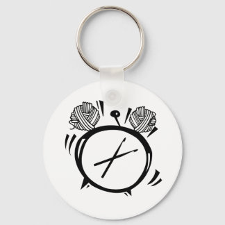 It's Crochet O'Clock Basic Button Keychain