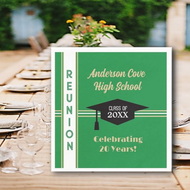 It's Customised! Trendy Class Reunion  Napkin (Creator Uploaded)