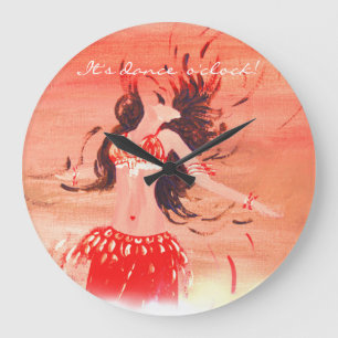 It's dance o'clock! large clock