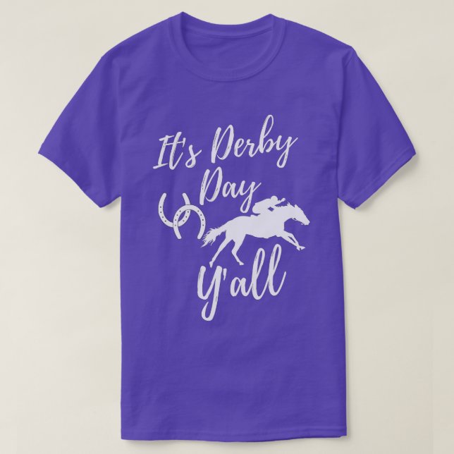 It's Derby Day Y'All Derby Day Dress Horse Racing  T-Shirt (Design Front)