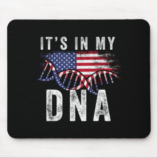 Its Dna Usa Flag Aamerican Mouse Mat