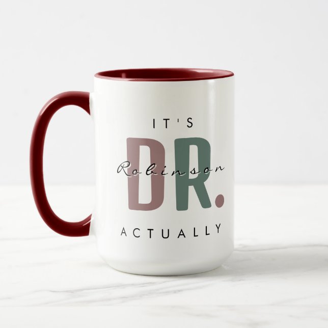 It's Dr. [Custom Name] Actually Huge Mug (Left)