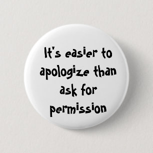 It's easier... 6 cm round badge