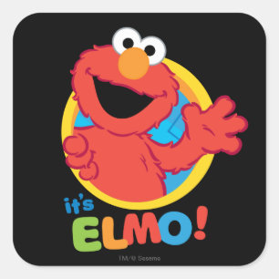 It's Elmo Square Sticker