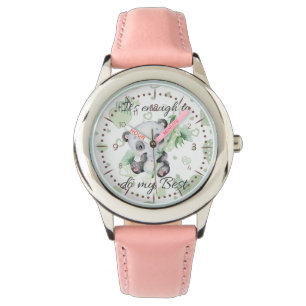 Its enough Cute Affirmations Panda Watch