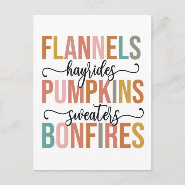 It's Fall Again Postcard (Front)